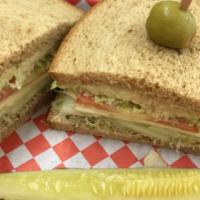 Paul Mccartney · Tangy hummus tops this vegetarian sandwich of lettuce, sprouts, pepperjack, tomato, cucumber...