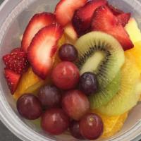 Fruit Cup (10Oz. Cup) · Honeydew, pineapple, cantaloupe, oranges, grapes, strawberries, & kiwi.