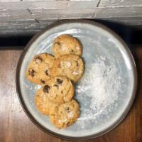 Famous Sea Salt & Chocolate Chip Cookies · 6 of our famous French Sea Salt Chocolate Chip Cookies.  Baked fresh every day.