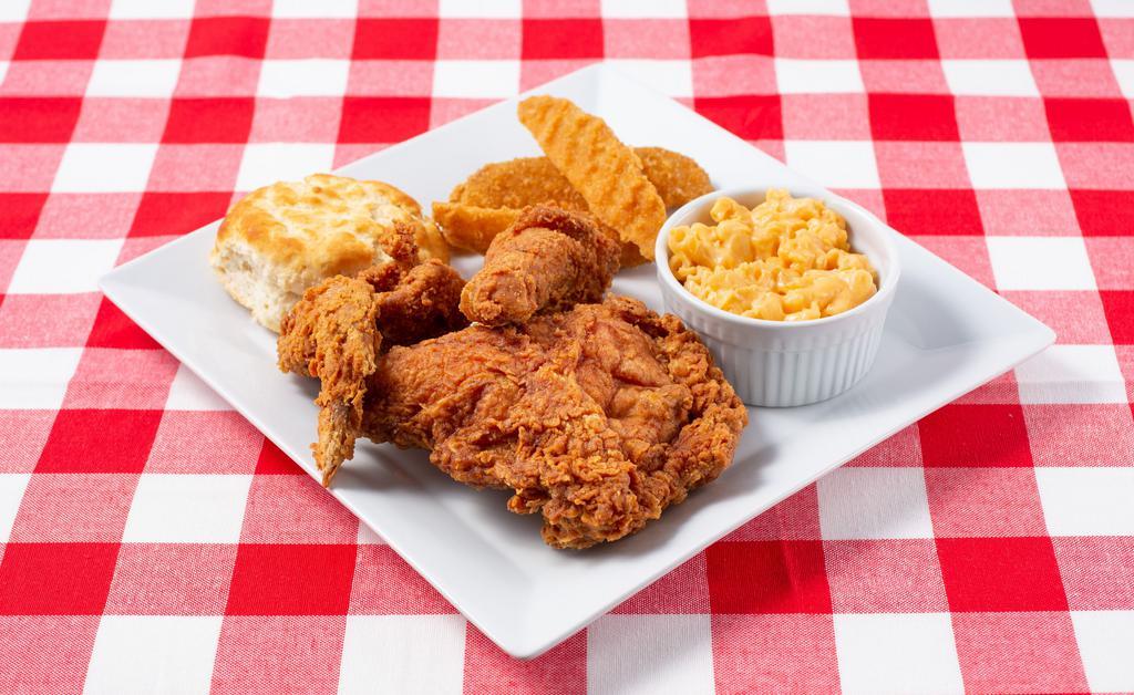 Family Meals · 12 pieces chicken, with two large sides & Biscuits.