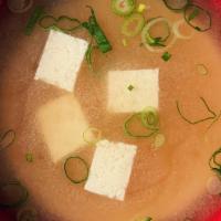*Miso Soup · Miso, tofu, green onion.