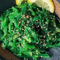 *Hiyashi Wakame · Marinated seaweed salad, sesame seeds.