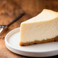 Cheesecake · A rich and creamy new york-style cheesecake baked inside a honey-graham crust.