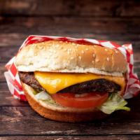 Cheeseburger · One patty, 1000 Island, raw onion, tomato, and lettuce.