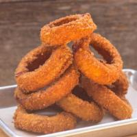 Panko Crusted Onion Rings · Panko crusted sweet onion rings.