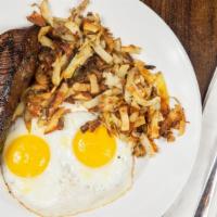 Steak And Eggs · 10 oz. tri tip steak