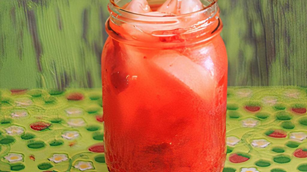Strawberry Lemonade · Lemon, sugar, water, and real strawberries.

16 ounces