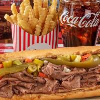 Famous Meal #1: Big Beef · Chicago's #1 Italian Big Beef served on perfectly baked French bread with large fry and drin...