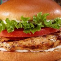 Char-Broiled Chicken Sandwich · A char-broiled chicken breast, seasoned with a blend of secret spices, and served tender and...