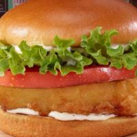 Breaded Chicken Sandwich · A lightly breaded, all white chicken breast served on a toasted brioche bun. Everything incl...