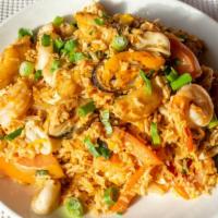 Seafood Fried Rice · Spicy. Mild spicy. Fried rice with combination seafood with chili paste.