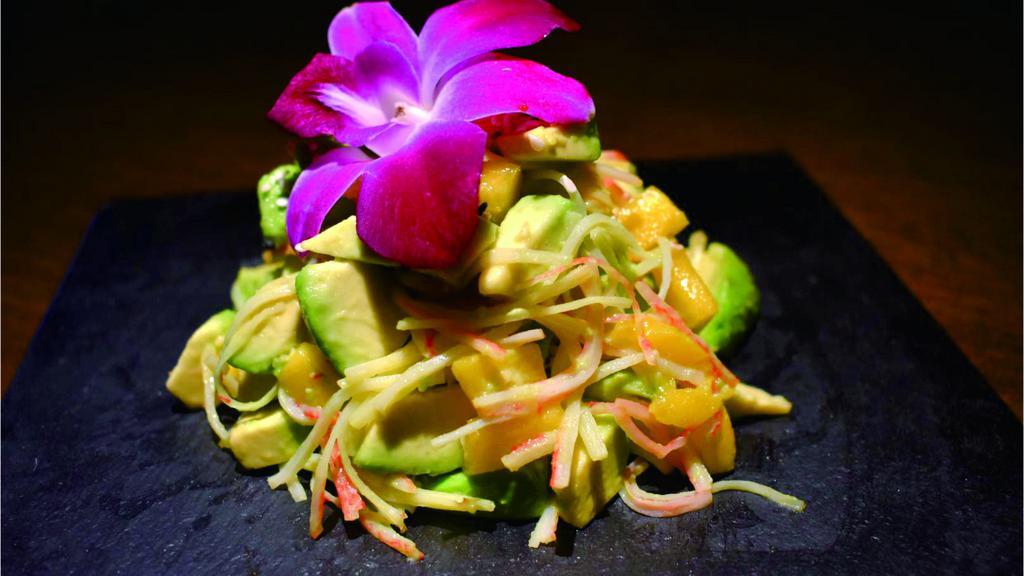 Nami Avocado Salad · Fresh avocado, mango, crab meat and seasame seed