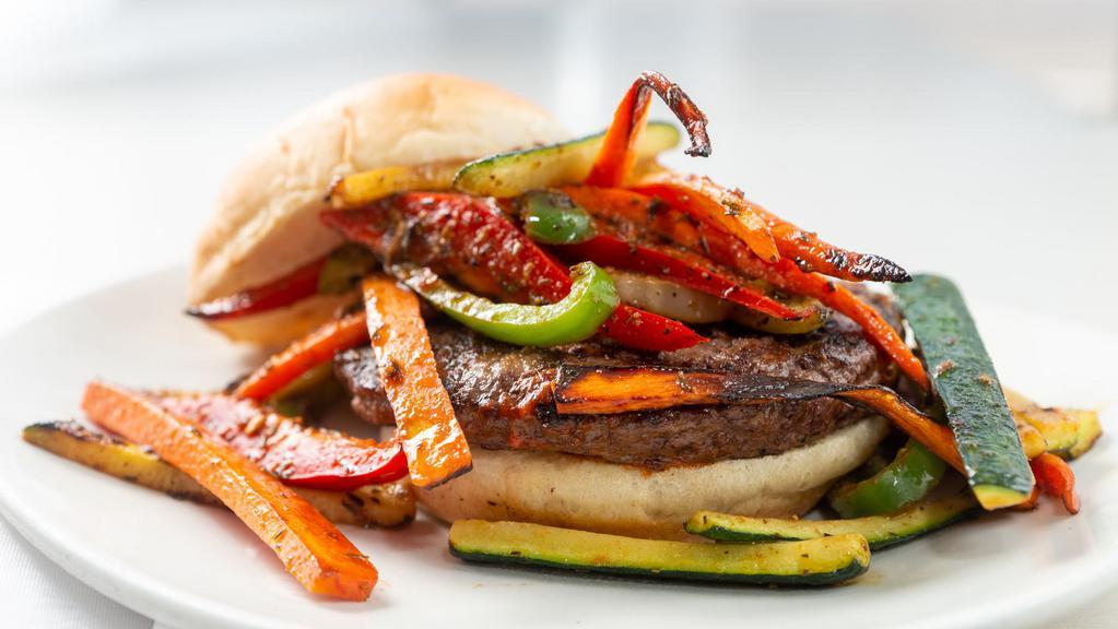 Caribbean · Sauteed zucchini, bell pepper, and carrot in spicy Caribbean jerk sauce. Spicy.