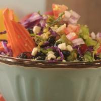 Southwest Quinoa & Brown Rice Pilaf (16Oz) · With chopped leafy greens and veggies, fresh corn, lemon, Mexican seasoning & Lime-Cilantro ...