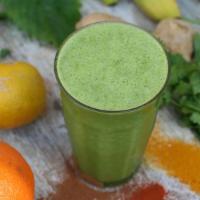 Green 1. Vibrant Green Healer · (Immune Boosting Wellness Smoothie)

+ Mixed Leafy Greens Base  (Kale, Spinach, Parsley) 
+ ...