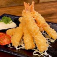 Shrimp Tempura · 6 pcs of tempura batter fried shrimp.