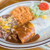 Burrito · Choice of: beef, pork, chicken, nopales or beans.