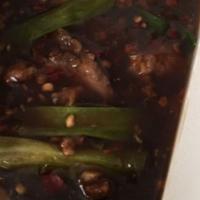 Mongolian Beef Over Steamed Noodle · 