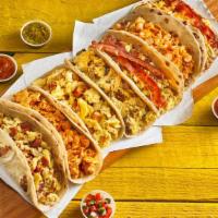 Half Dozen Breakfast Tacos · Choose 6 of your favorite breakfast tacos.