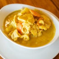 Yellow Curry · Indian style curry with turmeric, cumin, curry powder, comes with potato, carrot, onion--not...