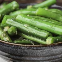 Sautéed Green Beans · green beans sautéed with garlic and shallots
