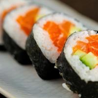 Salmon Roll · salmon and cucumber