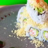 Crunch Shrimp Roll · crab meat, cucumber, avocado, shrimp tempura with tempura crunch with eel sauce