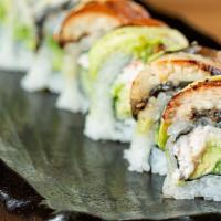 Dragon Roll · california roll with freshwater eel, avocado, and eel sauce