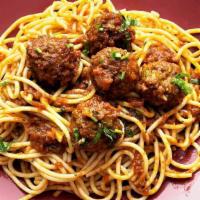 Italian Pasta Meat Ball · Pasta and Beyond meat balls in our house made sweet and savory tomato and olive oil sauce wi...