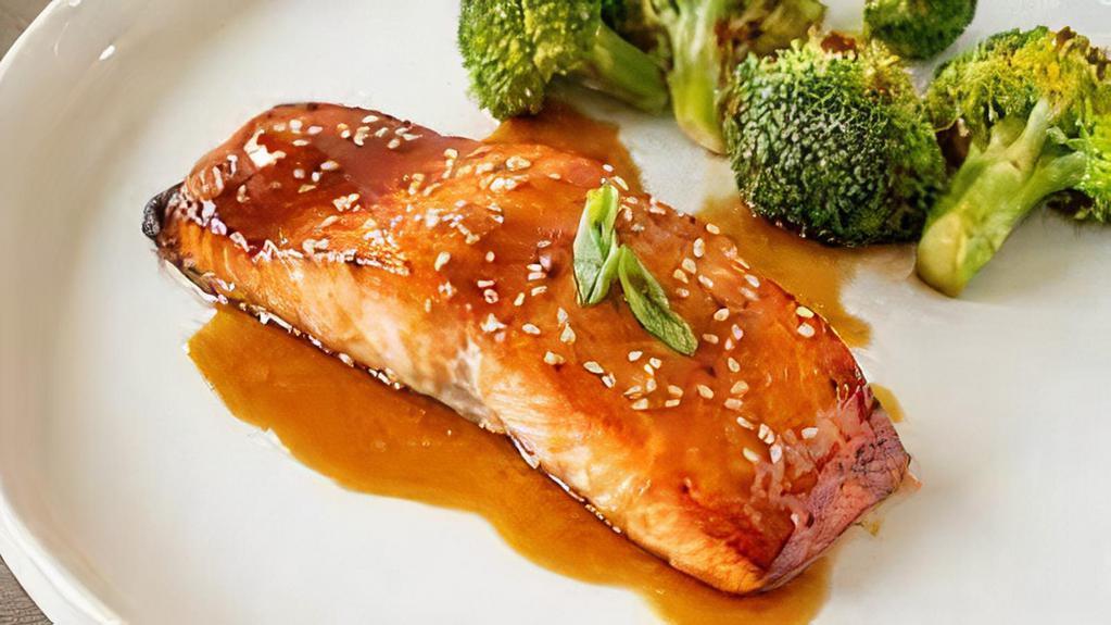 Salmon Teriyaki Special · Comes with rice, salad, 4 piece snow crab roll, mix tempura. No substitutions.