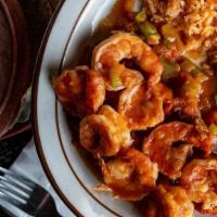 Platos De Camaron · Large shrimp with choice of sauce & tortillas.  Served with rice & beans