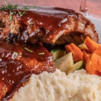 Half Rack Baby Back Ribs · Pork or beef, dry rubbed, BBQ sauce