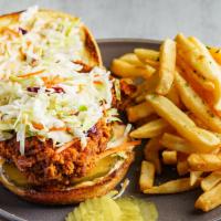 Chicken Burger · Nashville style spicy chicken sandwich.