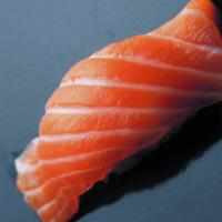 Salmon Sashimi · Eight pieces.