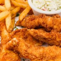 Nashville Hot Chicken Tenders · Artfully fried chicken tenders drenched in our special hot sauce. Served with even more hot ...
