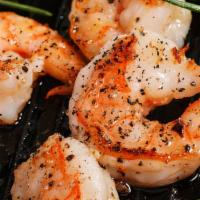 Grilled Shrimp · Marinated in a garlic-herb blend, lightly charbroiled