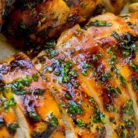 Mediterranean Chicken · 7 oz. Chicken breast marinated in blend of herbs and spices, charbroiled.