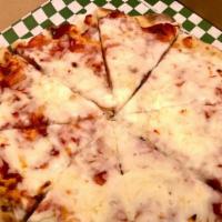 Cheesy Naan Pizza  · Mozzarella Cheese and Basil Pizza Sauce