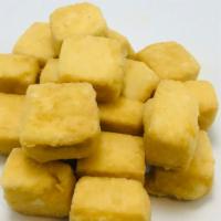 Fried Tofu · selection of sauce will be used to coat with the food item.  Sauce can not put at the side.