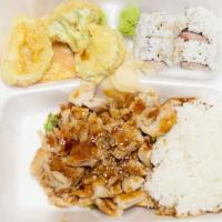 Chicken Teriyaki · Grilled chicken and 4pc ca roll.