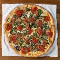 Fresh Prince · Spinach, tomato, mushroom, onion, artichoke, garlic and marinara.