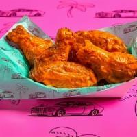 6 Wings  · 6 Classic Bone-in or Boneless wings with choice of 1 flavor and 1 dip.