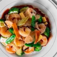 Quart Of Shrimp With Garlic Sauce · Spicy. Hot and spicy.