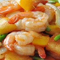Sweet & Sour · Sautéed with red bell pepper, snow peas, carrots, onion, tomato, pineapple, zucchini, and
sw...