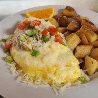 Chile Verde Omelet · Slow cooked chunks of lean pork in chile verde sauce, served with warm tortillas your choice...