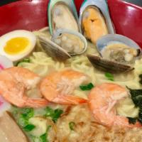 Seafood Ramen · Including Shrimp,mussel,and clam