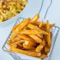 French Fries · Twelve ounces of cut potatoes, and deep fried.