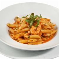 Penne Arrabiata · Our homemade marinara sauce with a spicy red pepper kick, parmesan cheese and fresh basil, i...