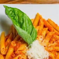 Classic Tomato Sauce · Classic red sauce made with tomatoes, basil, garlic and olive oil. Served over penne pasta.