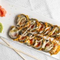 Ninja Roll · Tuna,salmon,avocado and cream cheese deep fried